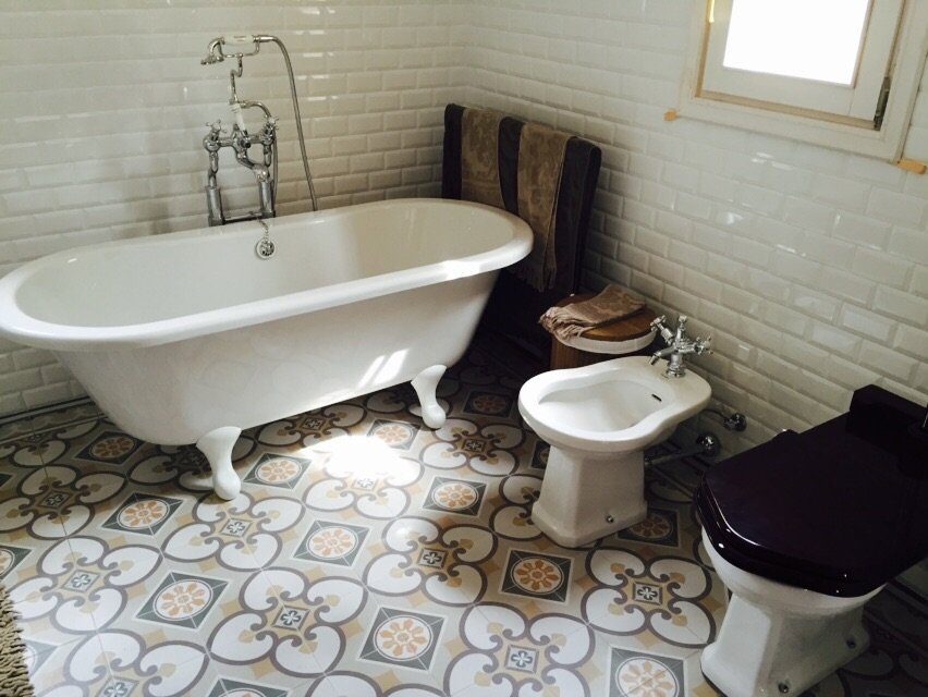 #Sapho #Caprice #Obklady a dlažby #Koupelna #Metro #Retro #bílá #šedá #Matná dlažba #Malý formát #1000 - 1500 Kč/m2 #new 